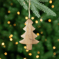 Northlight Tree & Star Wooden Christmas Ornaments - Set of 2 - image 2
