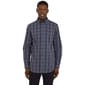 Mens Chaps Long Sleeve Plaid Button Down Shirt - Midnight Navy - image 1