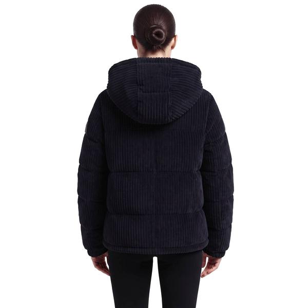 Womens Steve Madden Short Corduroy Puffer Jacket