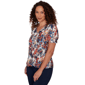 Womens Emaline Summer In The City Puff Sleeve Pleated Blouse - image 3