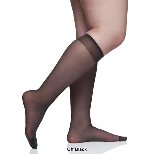 Womens Berkshire 3pk. Queen All Day Sheer Knee High Hosiery