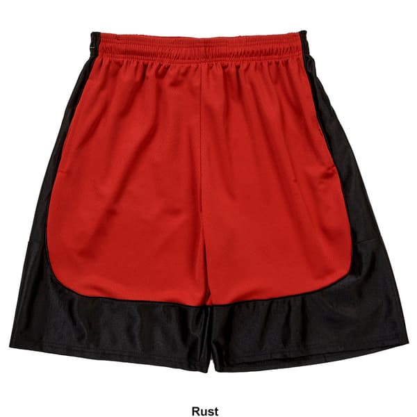 Mens Ultra Performance Color Block Mesh Shorts