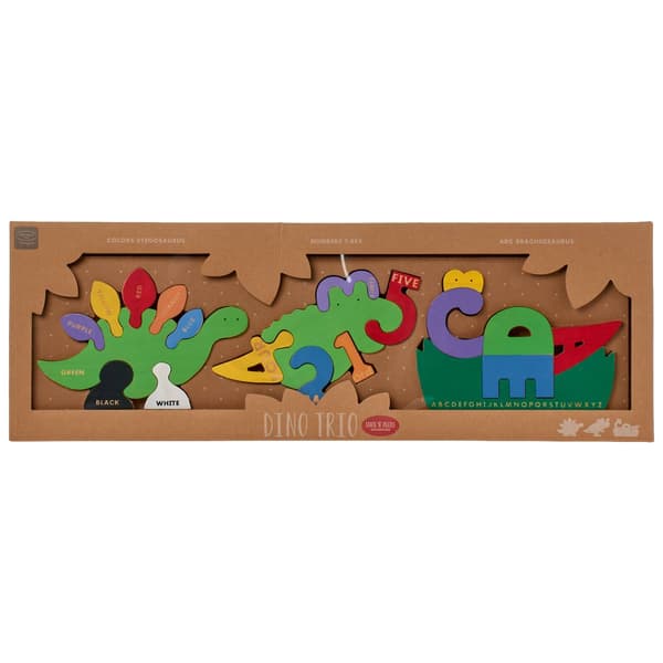 Imagine Wooden Puzzle Trio Dino - image 
