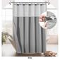 Awesome Home Cotton Blend Waffle Snap-In Liner Shower Curtain - image 7