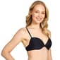 Juniors Cyn & Luca Solid Pearl Twist Front Push Up Swim Top - image 4