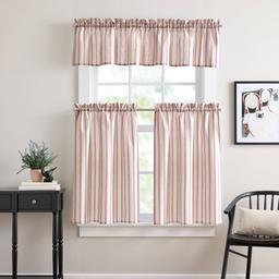 Banner Stripe 3pc. Tier Kitchen Curtain Set