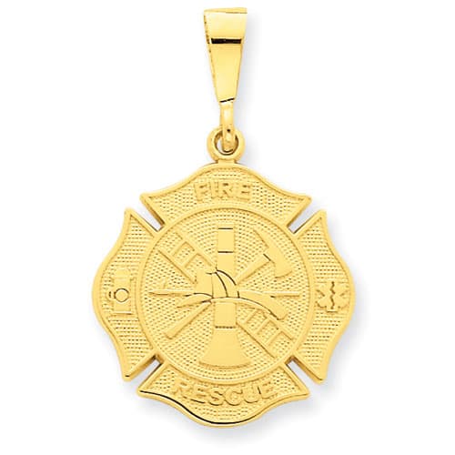 Gold Classics&#40;tm&#41; 14k. Fire Rescue Charm - image 
