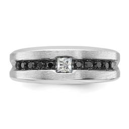 Mens Gentlemen’s Classics™ 14kt. White Gold Square Diamond Ring