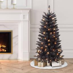 Puleo International 4ft. Pre-Lit Pine Artificial Christmas Tree
