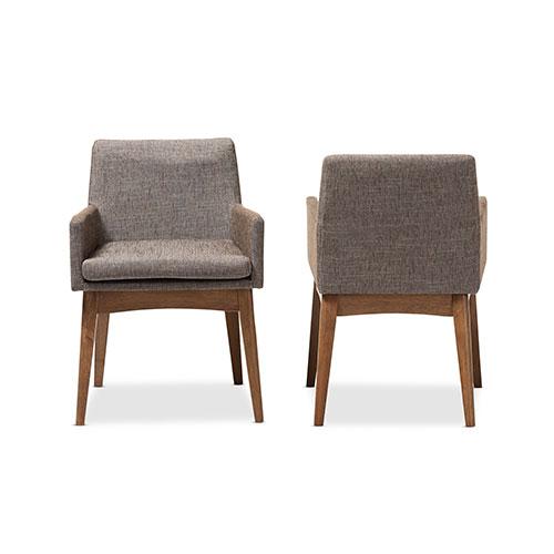 Baxton Studio Nexus Arm Set of 2 Chairs