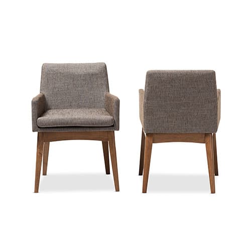 Baxton Studio Nexus Arm Set of 2 Chairs