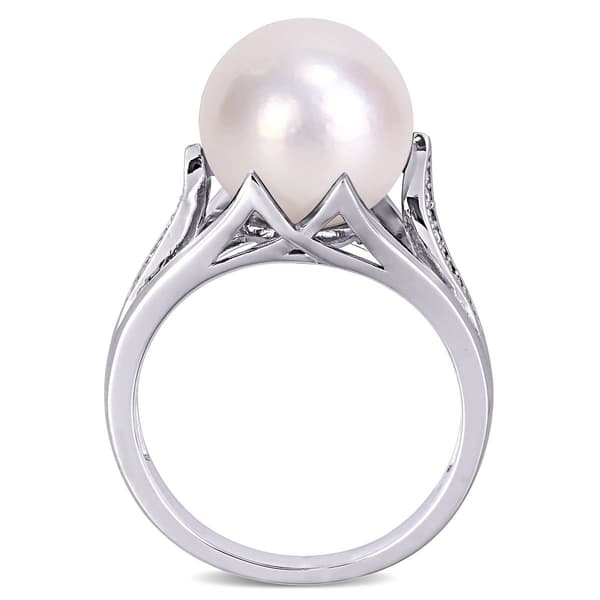 Gemstone Classics™ Cultured Pearl & Diamond Ring