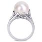 Gemstone Classics&#8482; Cultured Pearl & Diamond Ring - image 3
