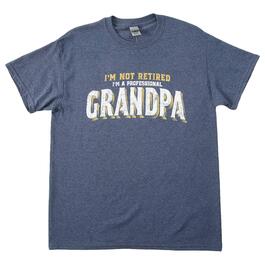 Mens Grandpa Not Retired Short Sleeve Graphic T-shirt