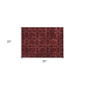 HomeRoots Burgundy & Black Floral Medallion Non Skid Accent Rug - image 3