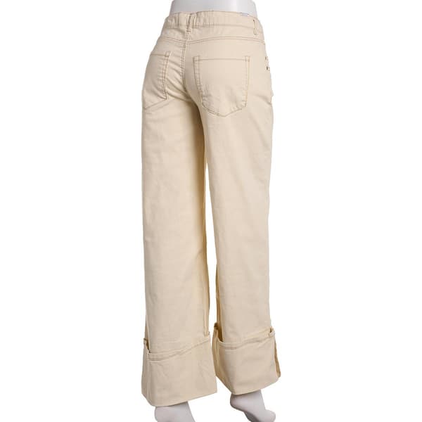 Juniors Madden Girl Twill Exagerated Roll Cuff High Rise Pants