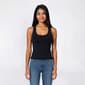 Juniors No Comment Racerback Jersey Tank w/ Molded Cup Bralette - image 2
