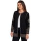 Womens Ruby Rd. New Neutrals Ribbed Slinky Embroidered Jacket - image 4