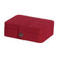 Mele & Co. Giana Plush Fabric Red Jewelry Box - Red - image 1