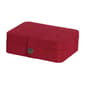 Mele & Co. Giana Plush Fabric Red Jewelry Box - Red - image 1