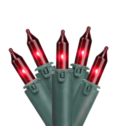 GKI/Bethlehem 45.5ft. Red Lighting  Mini Christmas Lights
