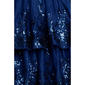 Juniors Blondie Nites Lace Illusion Double Tier Halter Dress - image 5