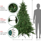 Northlight 6.5ft. Real Touch™ Pre-Lit Balsam Christmas Tree - image 4
