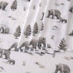 Freshfolds Premium Cotton Flannel Polar Bears 4pc. Sheet Set