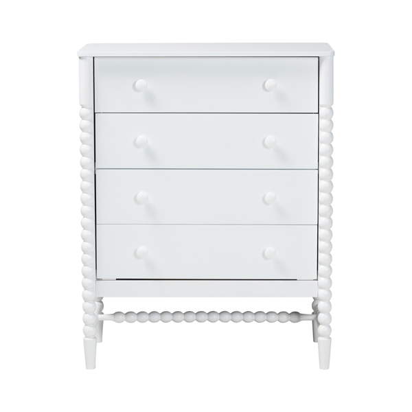 Baxton Studio Brantley Spindle 4-Drawer Chest