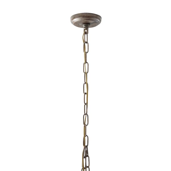 9th & Pike&#174; Brown Iron Vintage Caged Chandelier