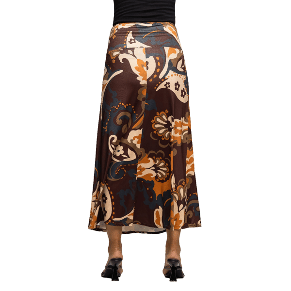 Womens 24/7 Comfort Apparel Elastic Waist Maternity Maxi Skirt