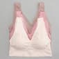 Plus Size Laura Ashley 3pk. Seamless Lounge Bras LS5243-3PKBV - image 1
