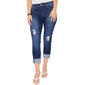 Petite Royalty Wanna Betta Butt Cuffed Distressed Ankle Jeans - image 1