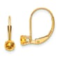 Gemstone Classics&#40;tm&#41; 14kt. Gold Citrine Drop Earrings - image 1