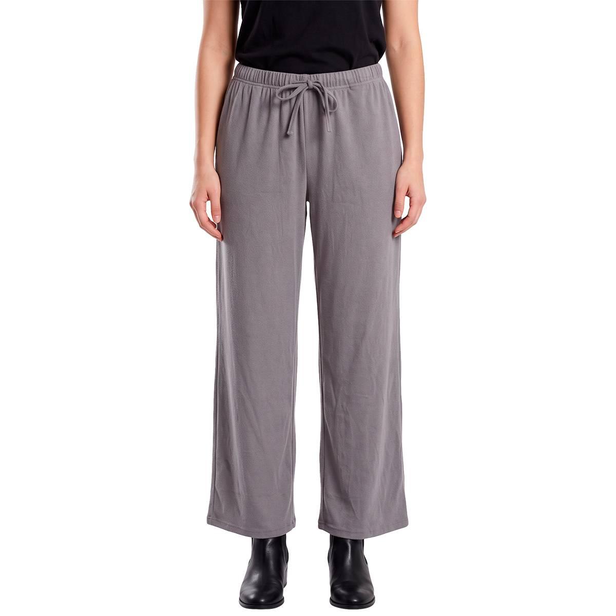 Petites Runway Ready Wide Leg Solid Casual Pants w/ Pocket