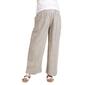 Womens Times Two Smocked Waist Band Sold Linen Maternity Pants - image 1