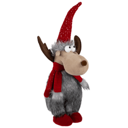 Northlight Standing Plush Moose Christmas Figure