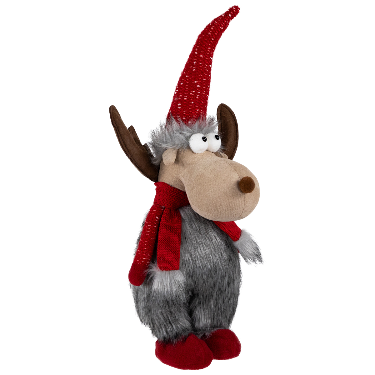 Northlight Standing Plush Moose Christmas Figure