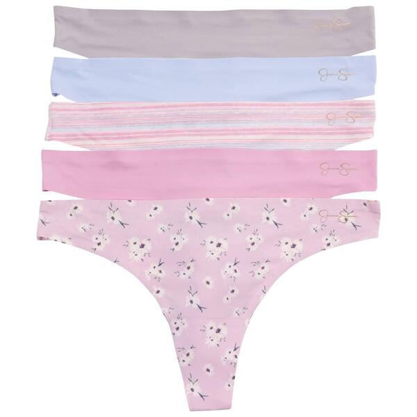 Womens Jessica Simpson 5k. Micro Bonded Thong Panties JS91026BV - image 