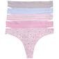 Womens Jessica Simpson 5k. Micro Bonded Thong Panties JS91026BV - image 1