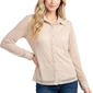 Womens NY Collection Long Sleeve Rhinestone Button-Up Blouse - image 1