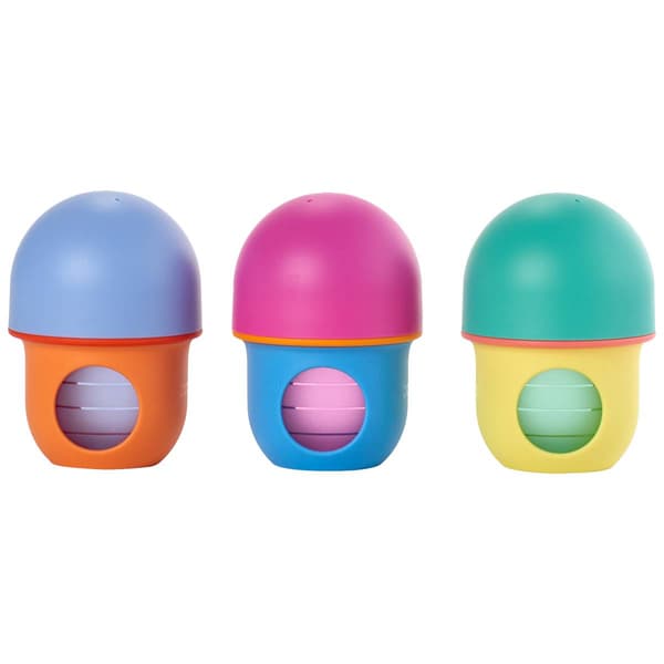 boon&#40;R&#41; NURSH&#40;R&#41; 3pk. 4oz. Color Block Silicone Pouch Feeding Bottles - image 