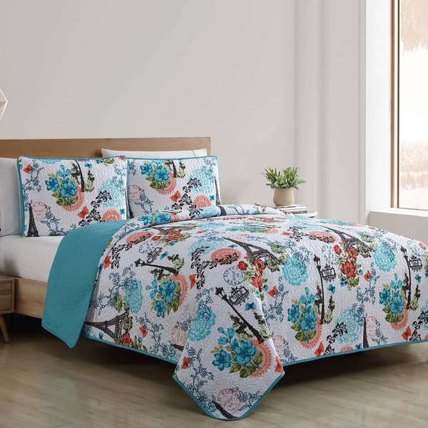 VCNY Home Eiffel Reversible Quilt Set