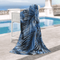 Nicole Miller Palm Azul Beach Towel - image 2