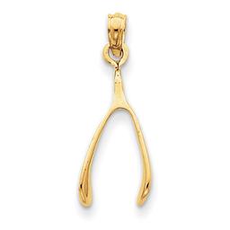 Gold Classics(tm) 14kt. Yellow Gold Wishbone Pendant