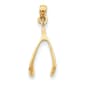 Gold Classics&#40;tm&#41; 14kt. Yellow Gold Wishbone Pendant - image 1