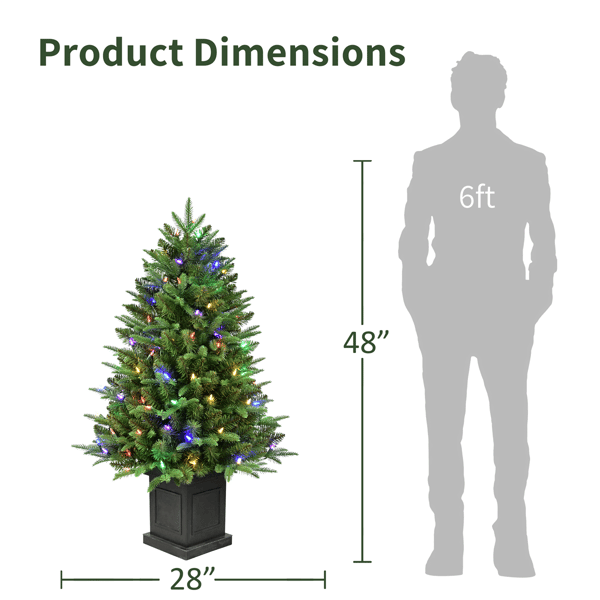 Puleo International Multi-Color LED Fraser Fir Christmas Tree