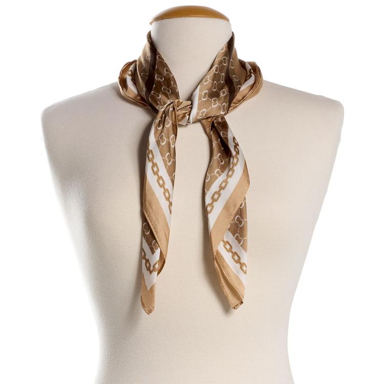 Womens Renshun Geometric Square Scarf
