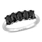 Radiant Rainbow(tm) Black Diamond Semi-Eternity Ring - image 1
