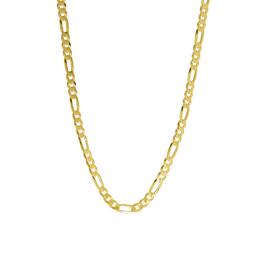 22in. Vermeil Sterling Silver Figaro Chain Necklace